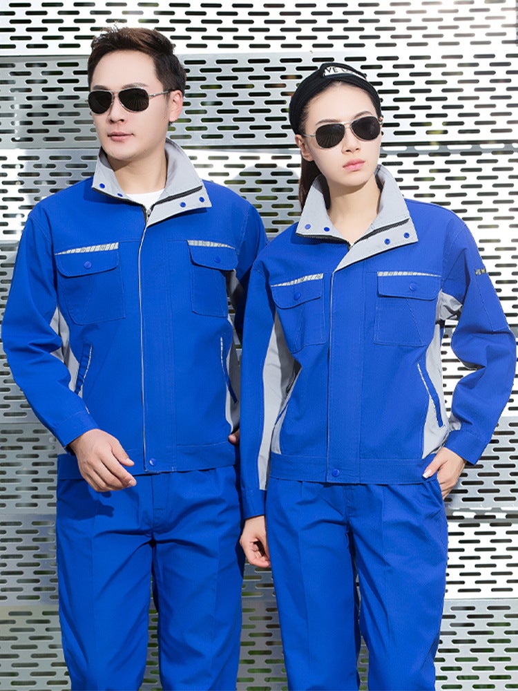 New Spring & Fall Thickeneded Anti-Scalding Welding Long-Sleeved Men'S Jacket Wear-Resistant Labor Protection Clothing Custom Logo Auto Repair Suit Overalls - Image 4